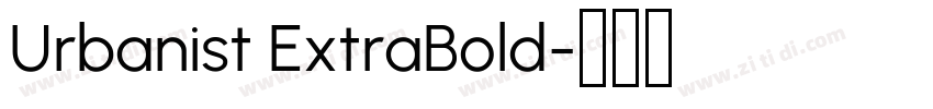 Urbanist ExtraBold字体转换